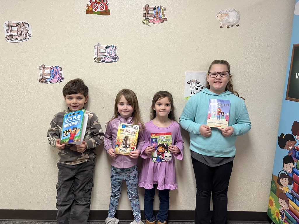 Elementary Students that were well behaved that received a book from the book vending machine.