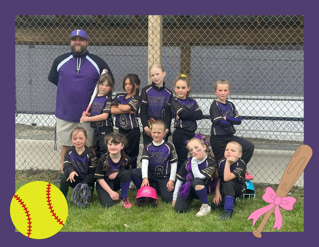 Farwell Elementary Support Staff Sponsored this Little League 8U Softball team this season 2026