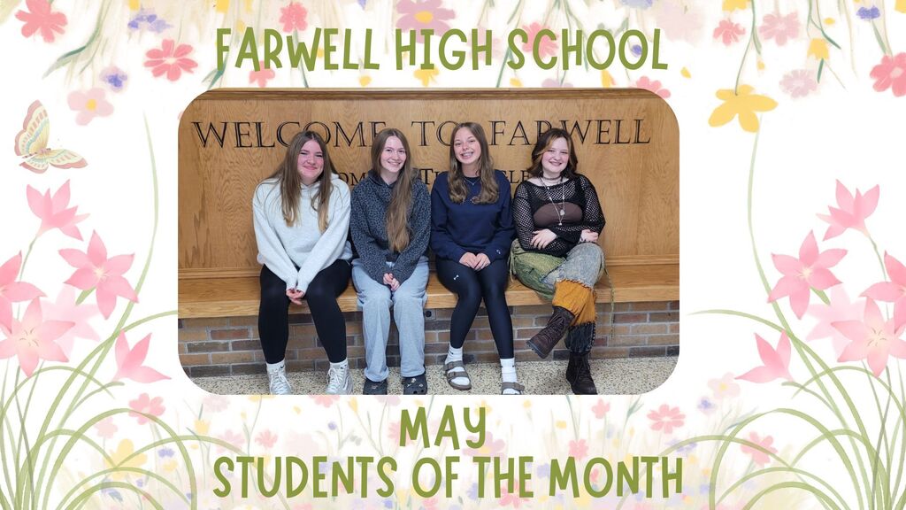 High School Students of the Month for the month of May