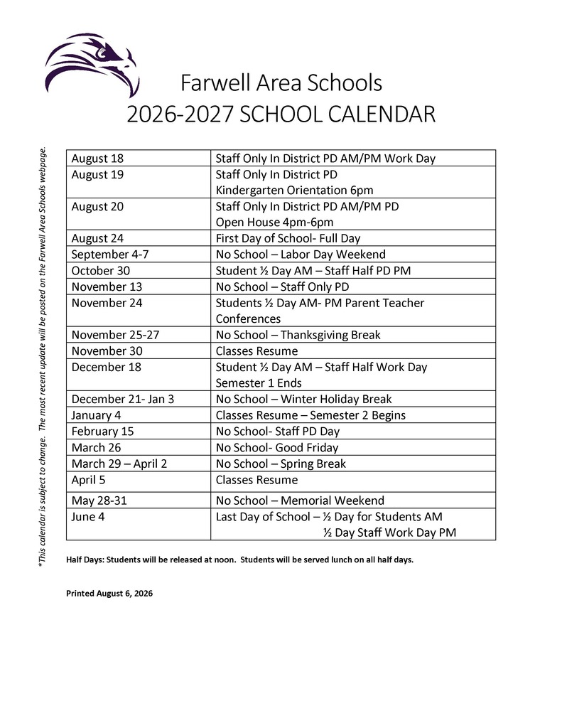 25-26 SCHOOL CALENDAR