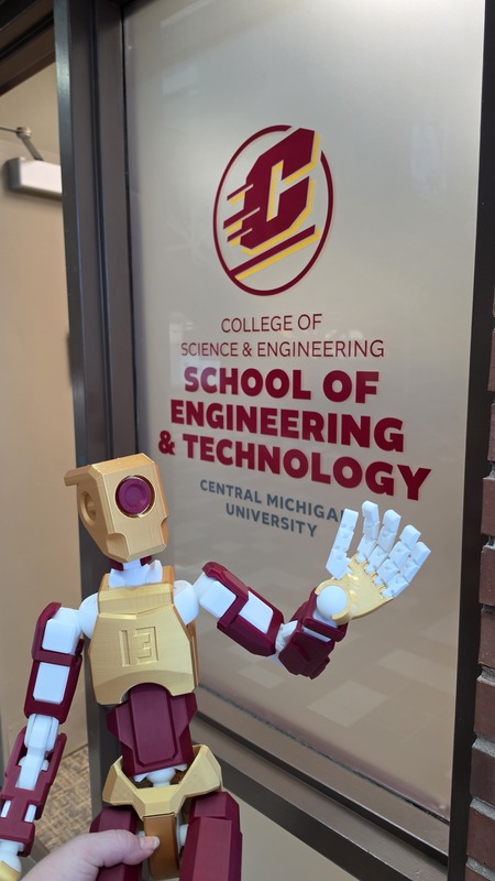 Robot waving Hi!