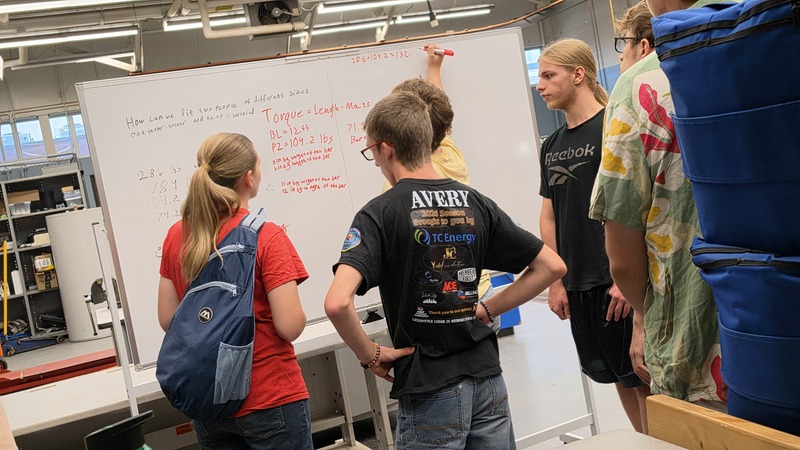 Robotics Students in class