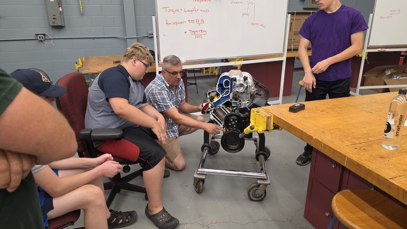 Robotics Students in class