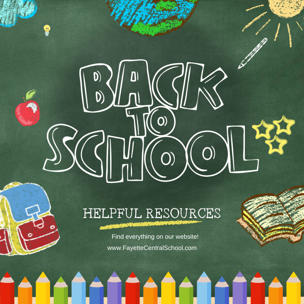 Back to school clip art poster