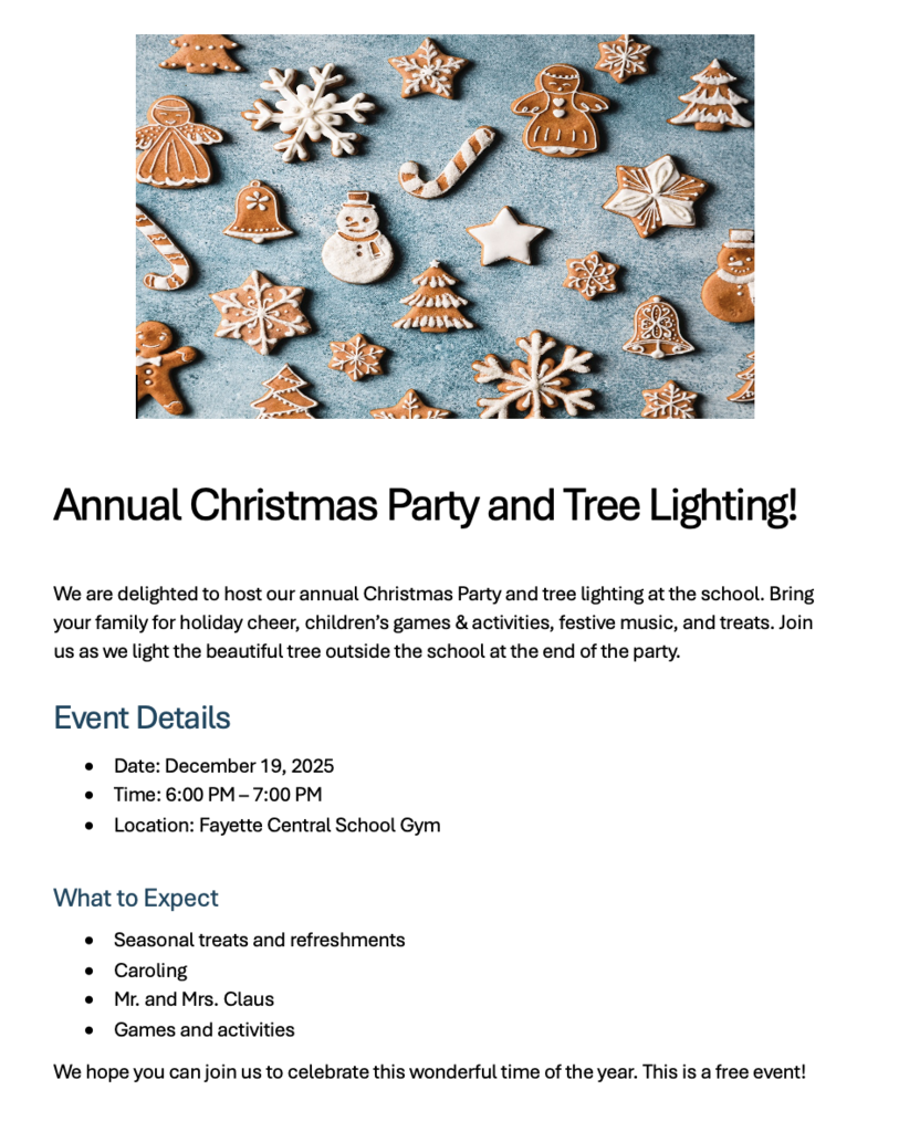 Christmas Party Flyer