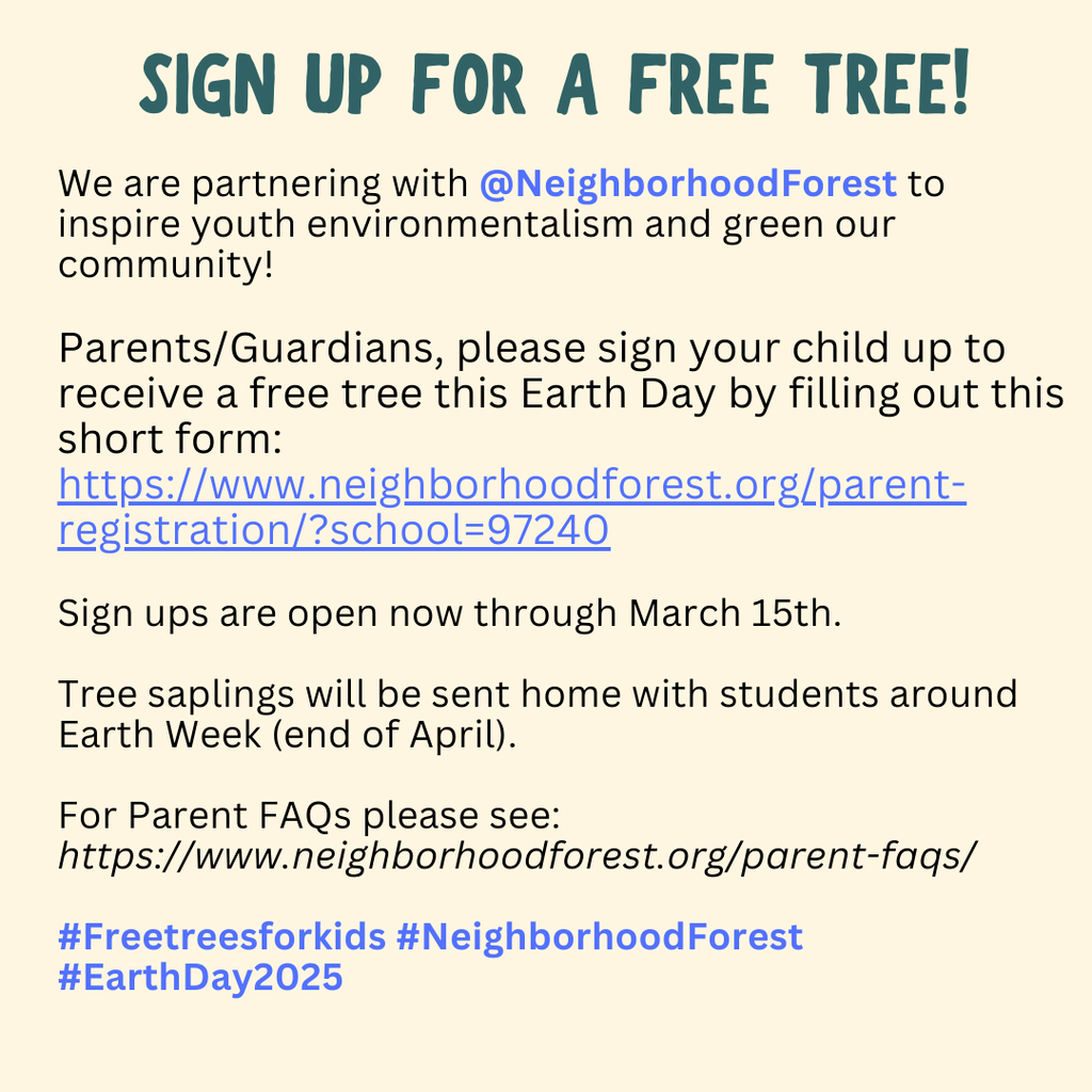 Signup for a free tree!