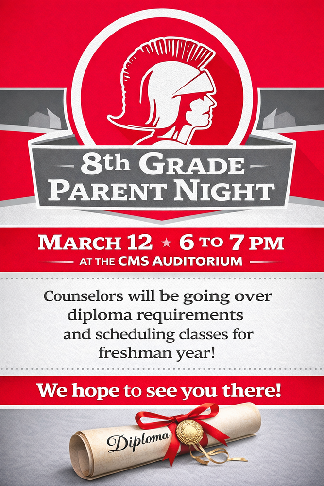 8th Grade Parent Night Flyer