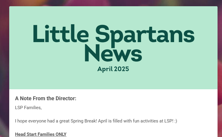 April News