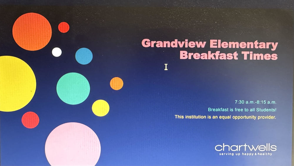 Grandview Breakfast Times