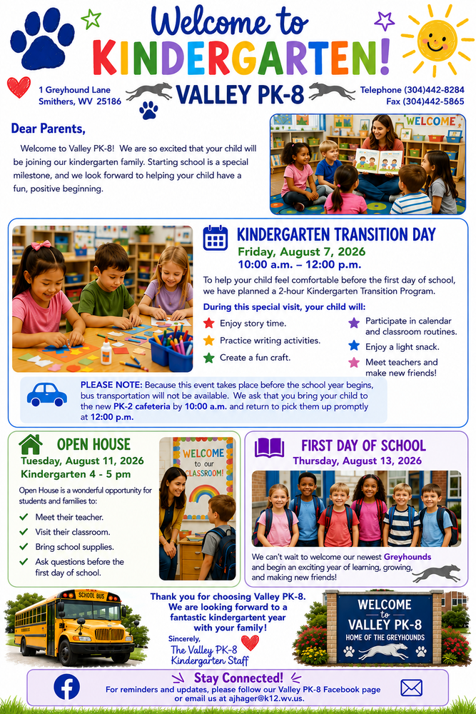 Kindergarten Transition 2026-2027