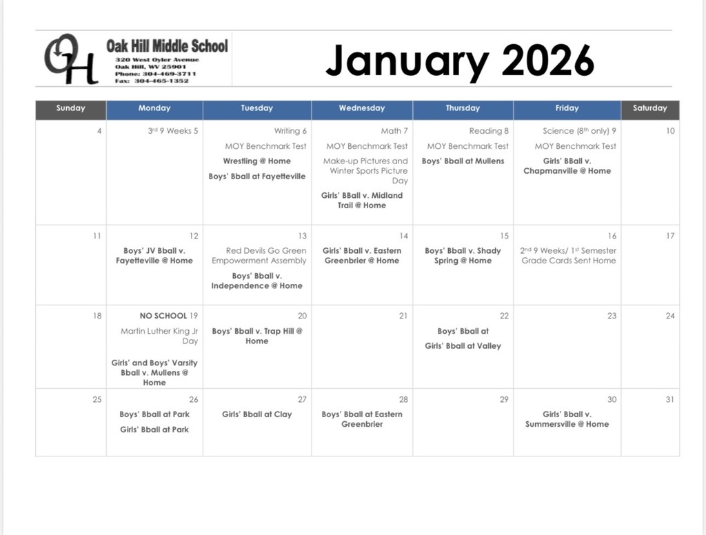 Newsletter and calendar