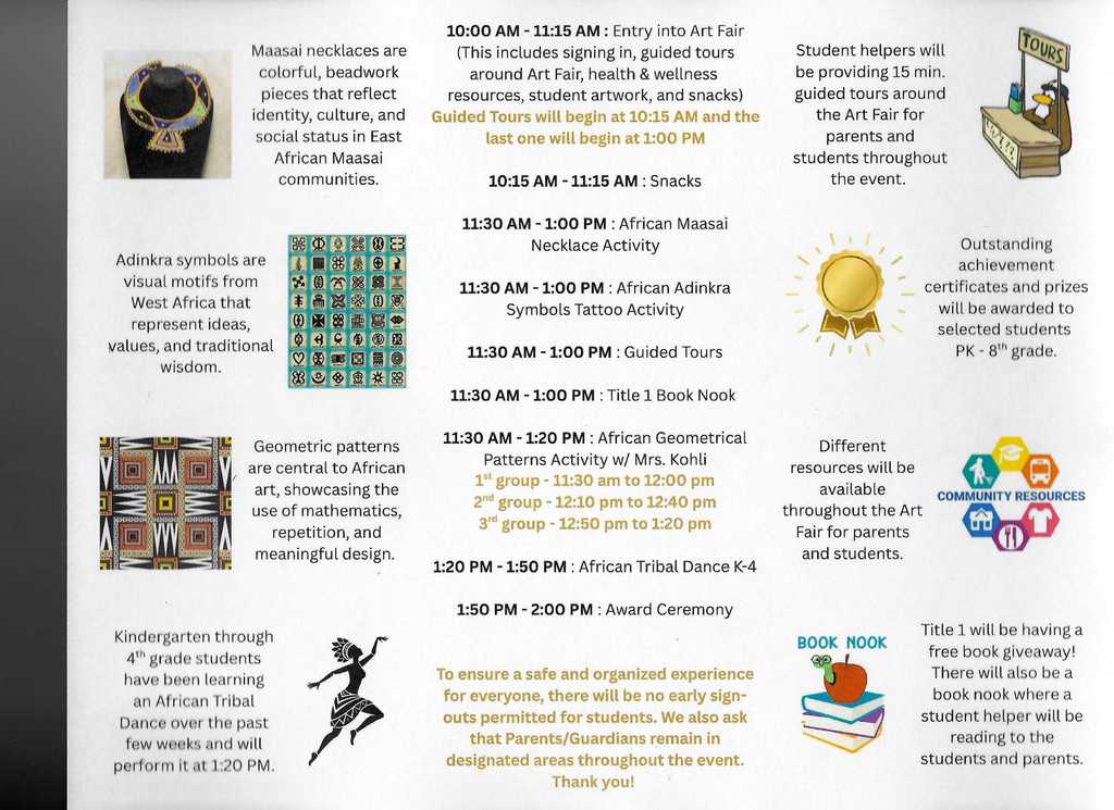 VPK8, Project Aware, and Title I are Hosting "Echoes of Africa" 