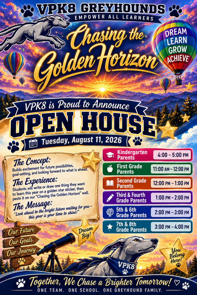 VPK8 Open House 2026-2027