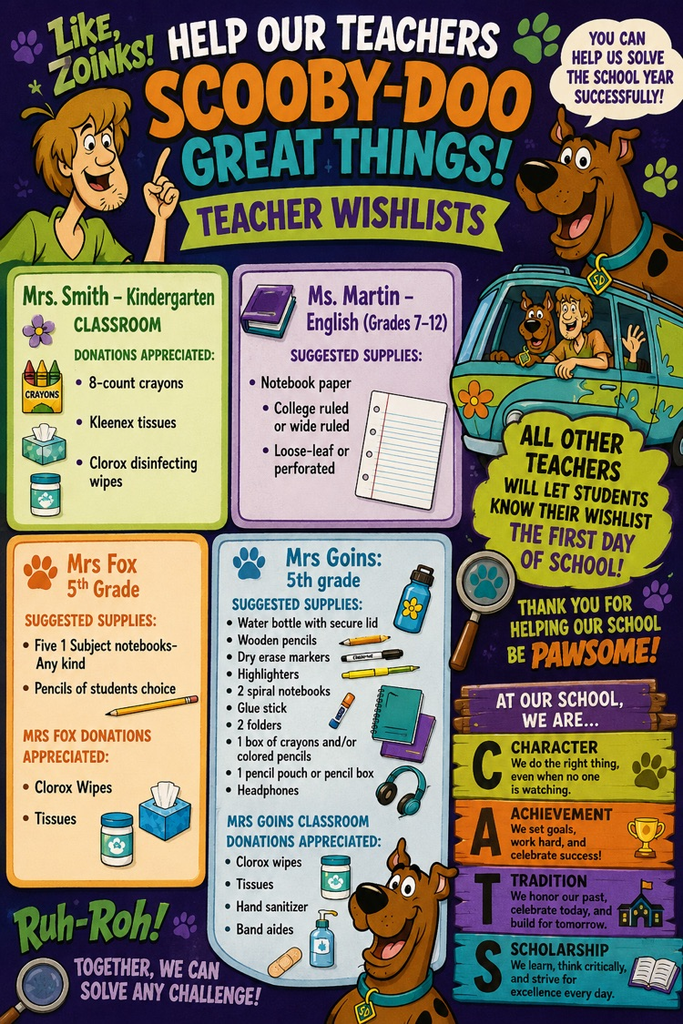 Teacher Supply List