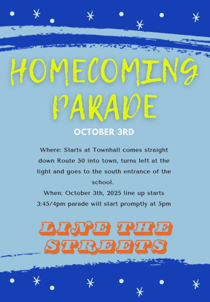 Homecoming Parade Oct. 3rd