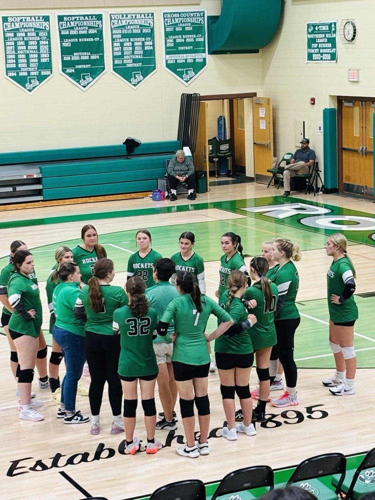JV volleyball versus Blanchester