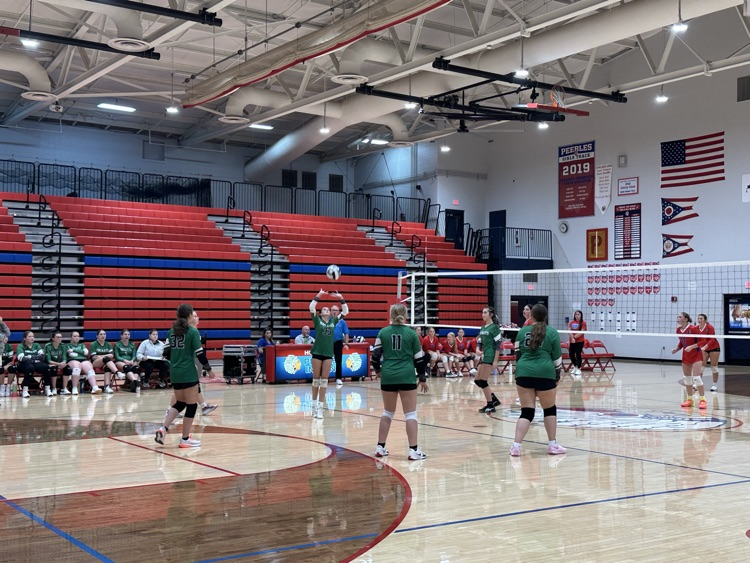 JV volleyball at Peebles