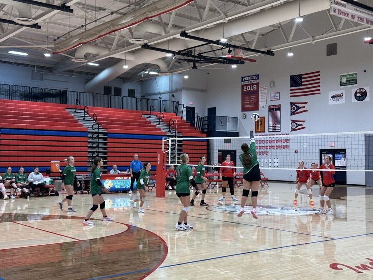 JV volleyball at Peebles