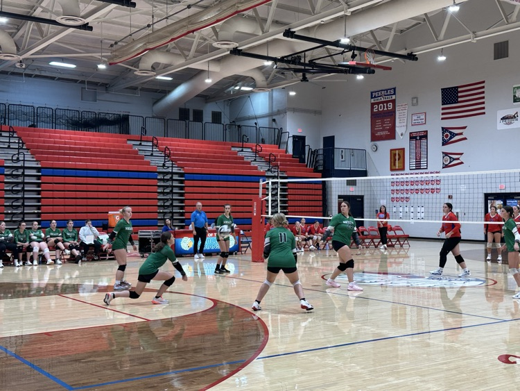 JV volleyball at Peebles