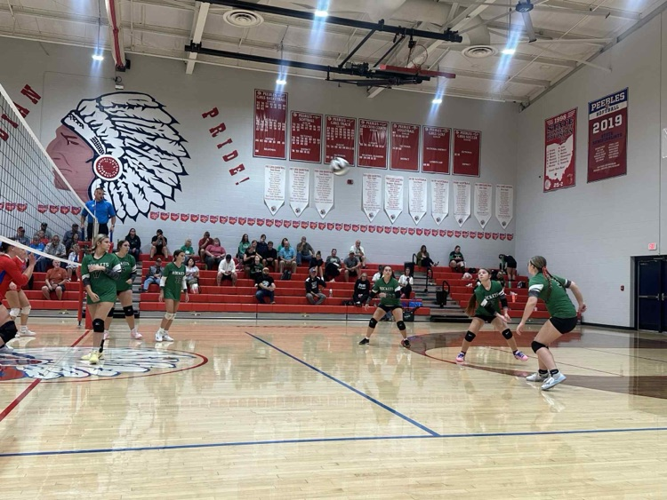 JV volleyball at Peebles