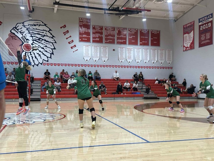 JV volleyball at Peebles