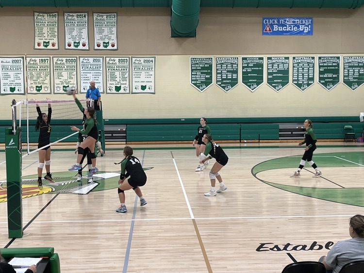 varsity Lady Rockets at home versus Georgetown