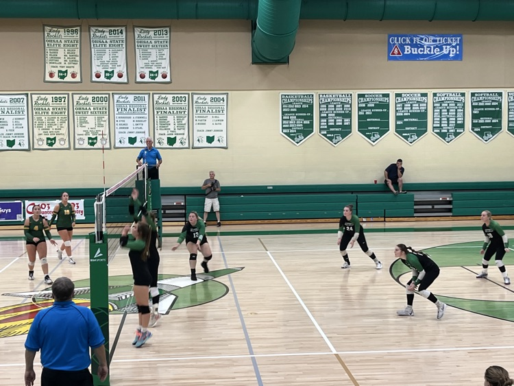 Varsity Lady Rockets volleyball vs North Adams