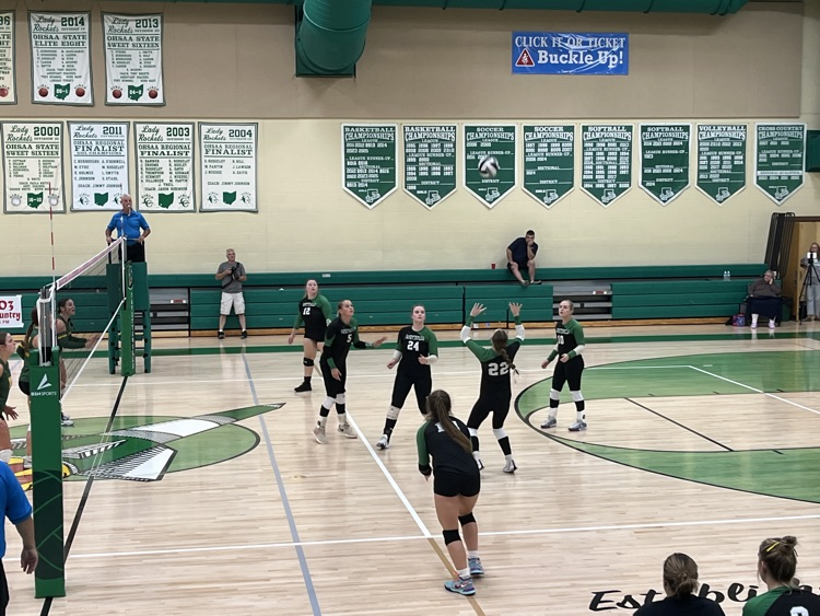 Varsity Lady Rockets volleyball vs North Adams