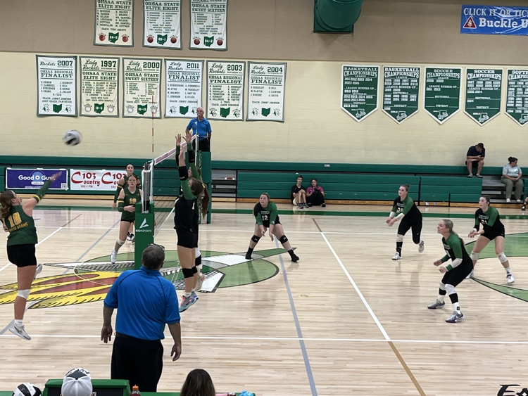 Varsity Lady Rockets volleyball vs North Adams