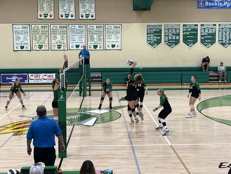 Varsity Lady Rockets volleyball vs North Adams
