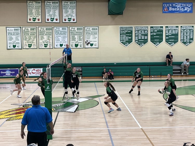 Varsity Lady Rockets volleyball vs North Adams