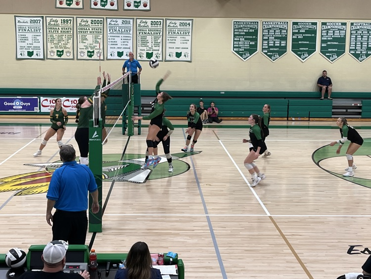 Varsity Lady Rockets volleyball vs North Adams