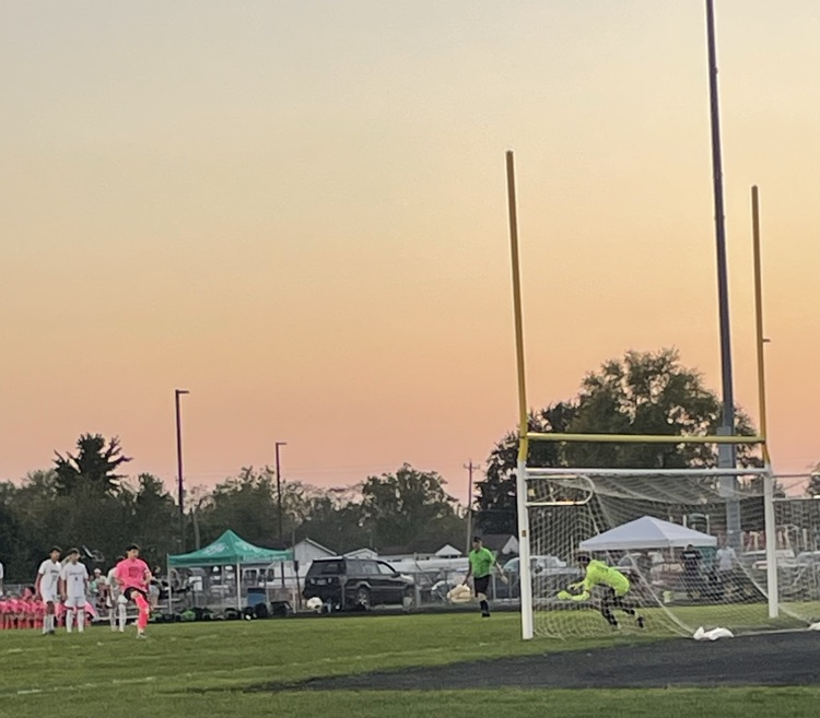 Penalty kick goal by Keegan Craycraft. 