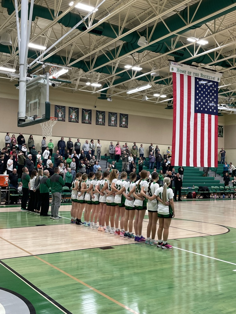 Honoring our veterans pregame. 