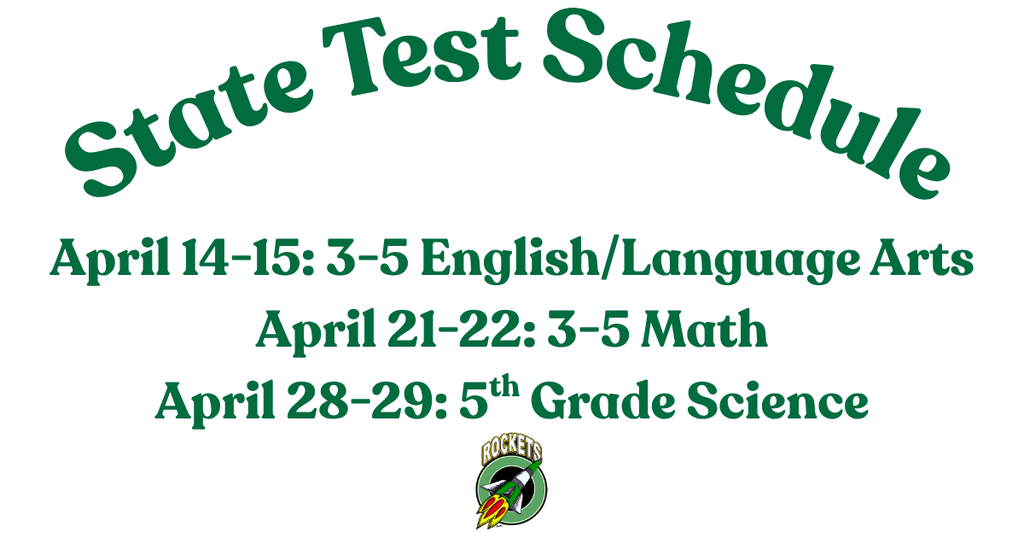2026 state test schedule