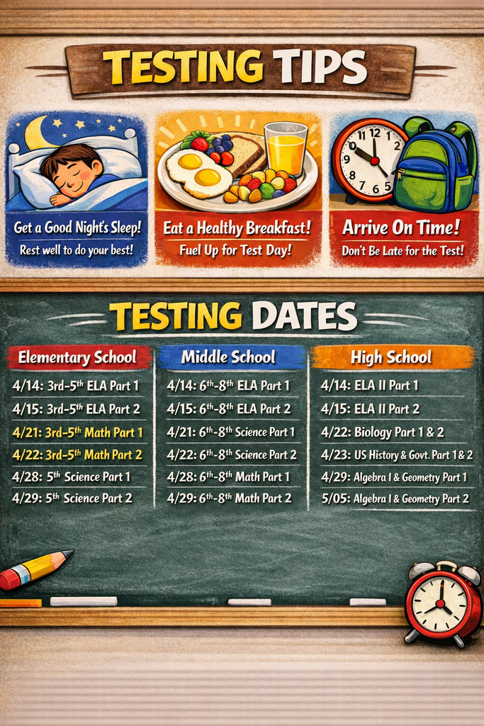 Testing Schedule