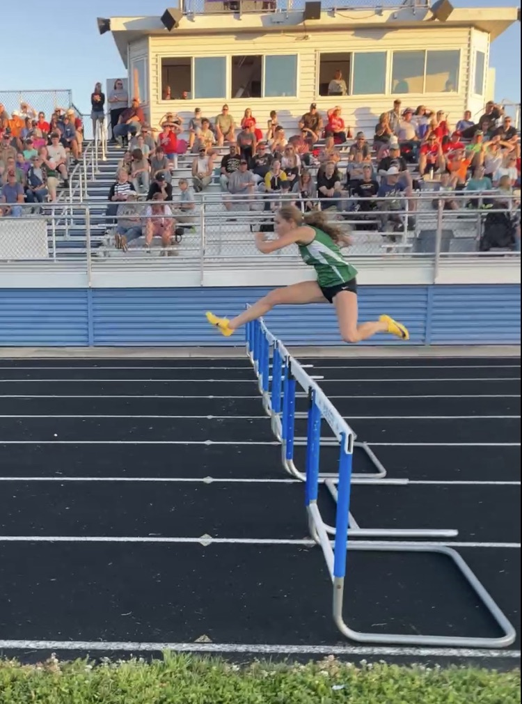 High school track team at league