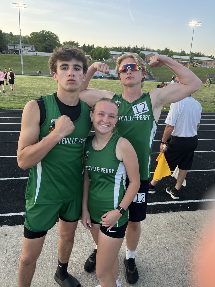 High school track team at league