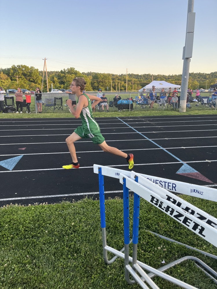 High school track team at league