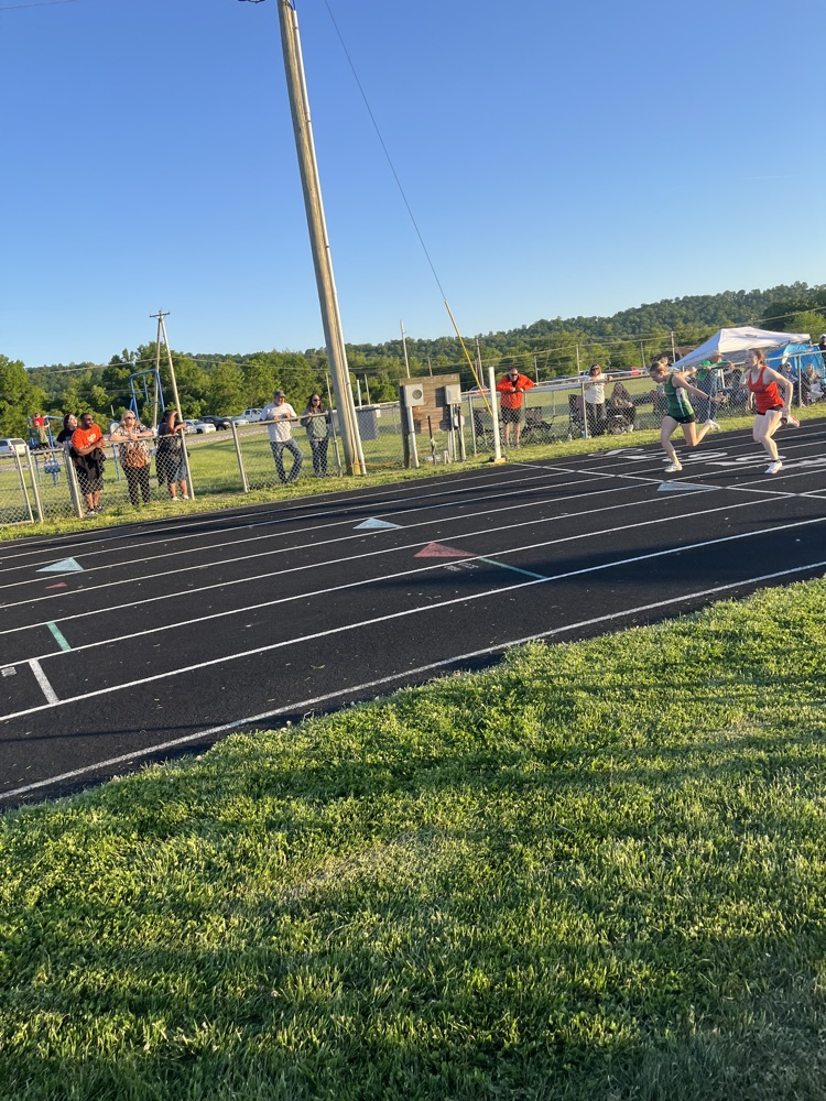 High school track team at league