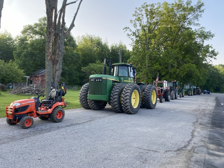 Tractor line up from last year 
