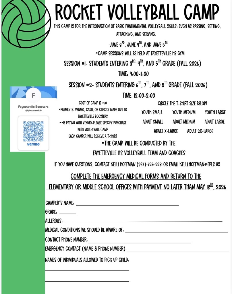 Volleyball Camp Flyer