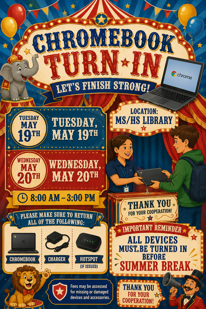 Chromebook Turn in reminder