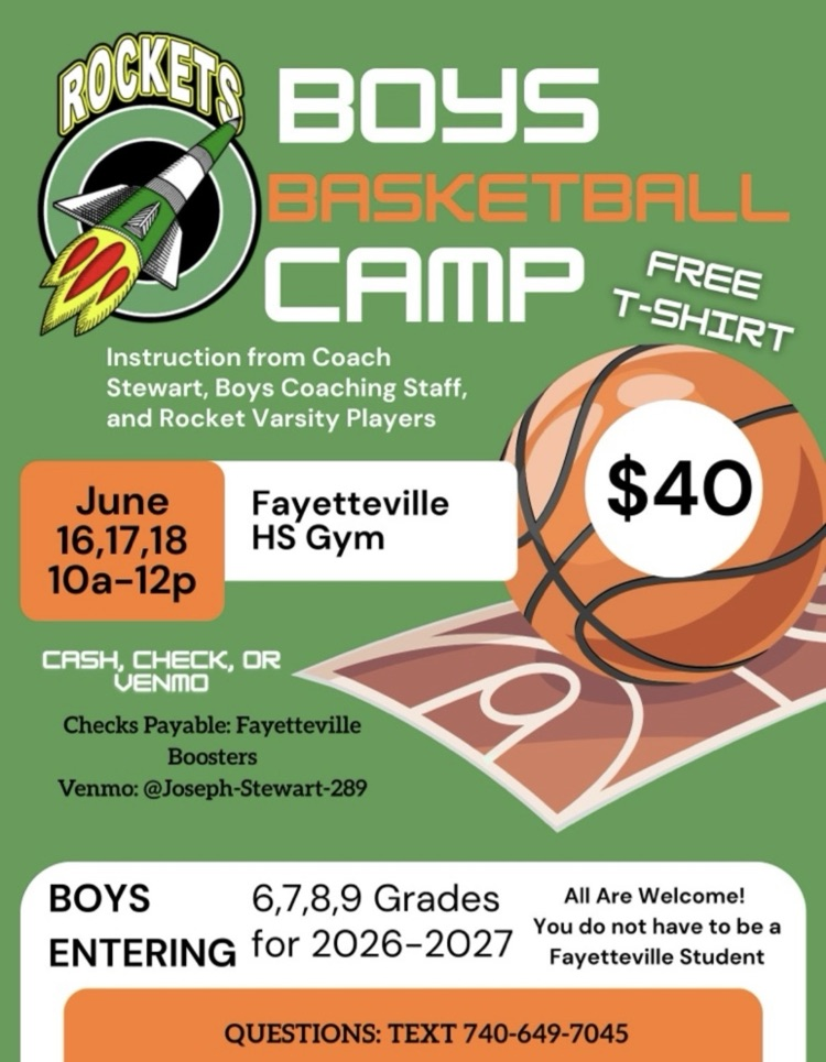 camp opens tomorrow! 