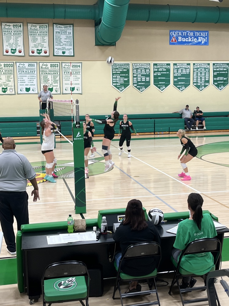 varsity Lady Rockets versus St. Bernard