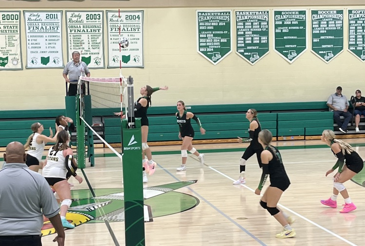 varsity Lady Rockets versus St. Bernard