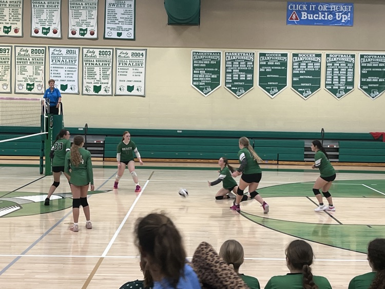 JV volleyball Lady Rockets