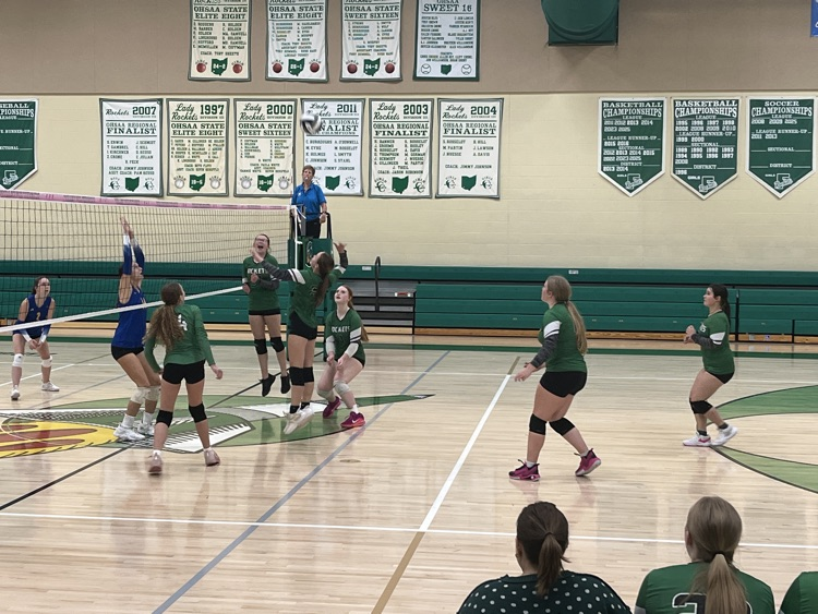 JV volleyball Lady Rockets