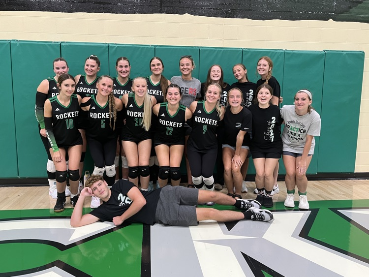 class of 27 senior fan night volleyball