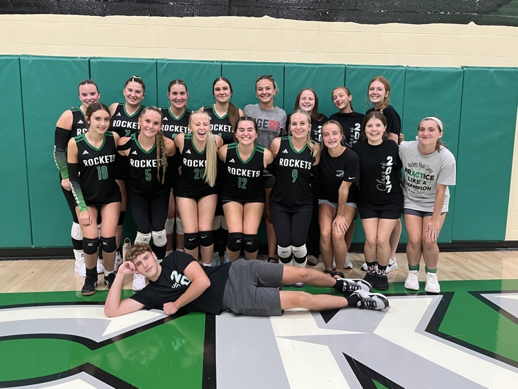 class of 27 senior fan night volleyball